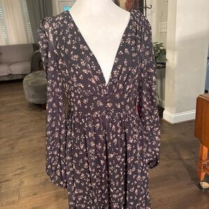 Mac Duggal Black Bishop Sleeve Sundress